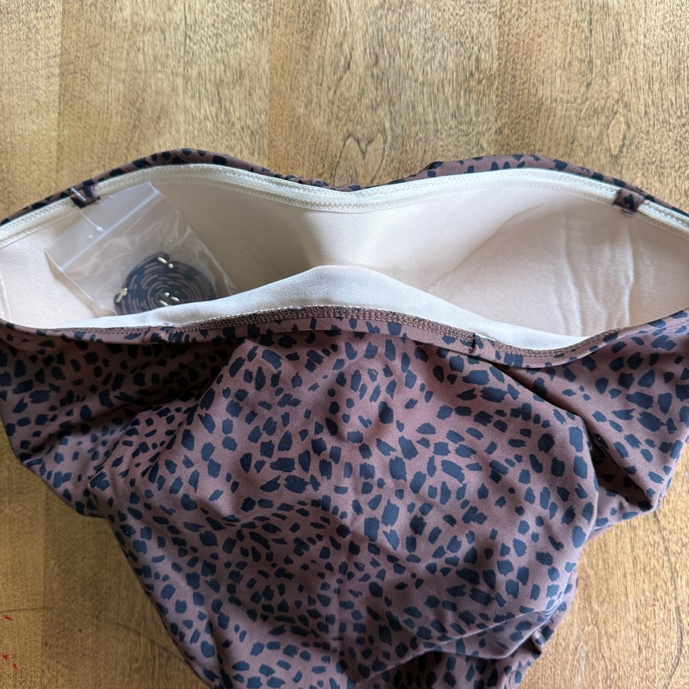 Kona Sol Brown Leopard Print Women's One Piece Swimsuit - Picture 3 of 12